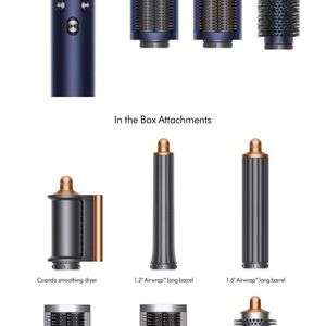 Dyson air wrap complete long Prussian blue brand new